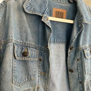 Vintage Thrifted Liz Claiborne Light Blue Denim Jacket